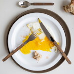 SABRE PARIS 4-dílná sada příborů Bistrot Brillant – Teak, přírodní barva, kov
