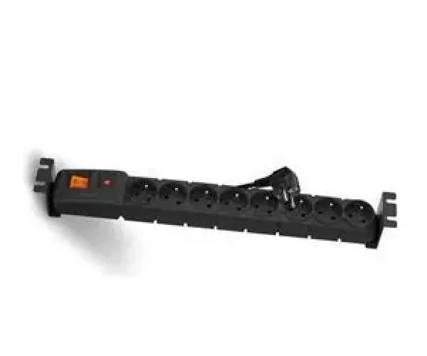 Schrack CSRAB-RPX3 / Rozvodný panel / 19" / 8x230V / vypínač / přepěťová ochrana / 3 m (CSRAB-RPX3)