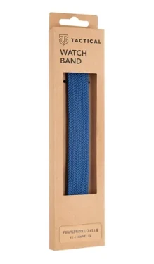 Tactical 785 Pletený Převlékací Řemínek pro Watch 1/2/3/4/5/6/SE 42/44mm vel. XL Blue 8596311138638