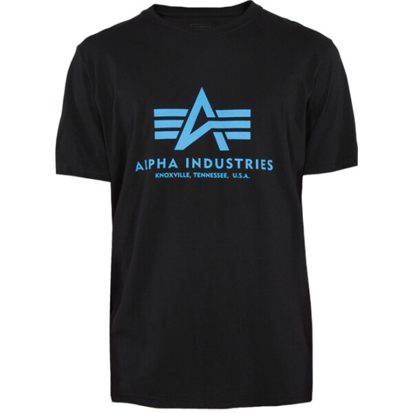 Alpha Industries Tričko Basic T-Shirt černá | modrá L