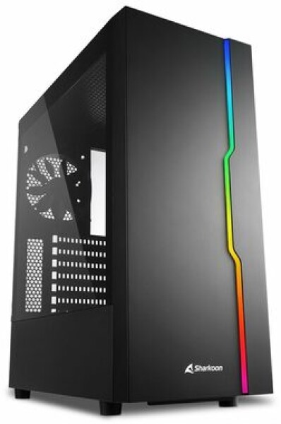 Sharkoon RGB SLIDER černá / RGB / ATX / 1x 120mm / bez zdroje / průhledná bočnice (4044951029846)