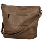 Módní dámská koženková crossbody kabelka Blandina new, tmavě béžová