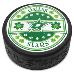 Mustang Puk Dallas Stars NHL Lucky St. Patricks Day Puck