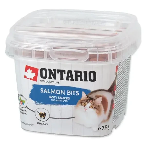 Ontario Pochoutka losos polštářky 75g (213-5420)