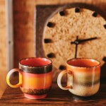 HK living Hrnek Coffee Mug Excelsa 70's – 200 ml, multi barva, keramika