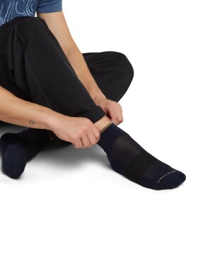 Pánské merino ponožky ICEBREAKER Mens Multisport Light Mini, Midnight Navy/Cumin/Black velikost: 44,5-46,5 (L)