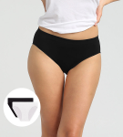 Dámské bezešvé kalhotky 2 ks DIM SEAMLESS MAXI BRIEF 2x - DIM - černá L