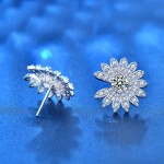 Royal Fashion stříbrné náušnice HA-XEA002-SILVER-MOISSANITE