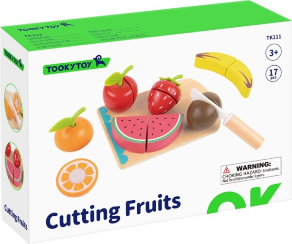 Dřevěná sada krájení ovoce