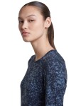 ICEBREAKER Wmns Merino 200 Oasis LS Crewe Moss BloomAOP, Midnight Navy/Dawn/Aop (vzorek) velikost: S