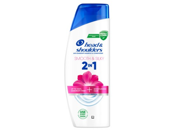 Head & Shoulders Smooth & Silky 2 v 1 Šampon proti lupům 330 ml
