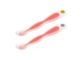 Bebeconfort Lžičky s tepelným senzorem 2 ks Red (3105206400BC)
