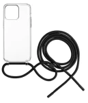Na Fixed Pure Neck černou šňůrkou na krk pro Apple iPhone 15 pro