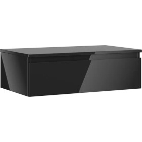 MEXEN/S - Orio koupelnová skříňka pod umyvadlo 80 cm s deskou, 1 šuplík, černá lesk 91A10-08023-1-BFC70