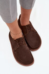 Dámské polobotky typu barefoot z přírodního semiše Zazoo 327 čokoládové 37
