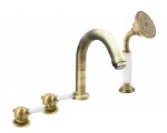 RAV Slezák - LABE - Vanová baterie 4-otvorová, Stará mosaz (Bronz), 1/2" L562.5PSM