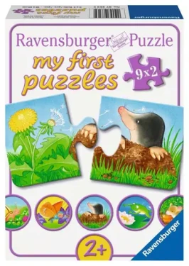 Ravensburger Moje první puzzle Zvířátka na zahradě 9x2 dílků