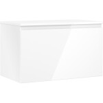 MEXEN/S - Orio koupelnová skříňka pod umyvadlo 80 cm s deskou, 1 šuplík, bílá lesk 91A10-08047-1-BFC00