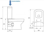 CERSANIT - Nádržka keramická PURE pro spodní napouštění bez mechanismu K99-12X