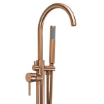 REA - Volně stojící baterie Lungo brush copper REA-B7495