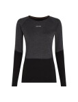 ICEBREAKER Wmns 200 Oasis+ LS Crewe, Black/Jet Heather/Undyed/Cb velikost: S