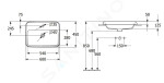 VILLEROY & BOCH - Architectura Umyvadlo zápustné, 600x450 mm, s přepadem, otvor pro baterii, alpská bílá 5A676001