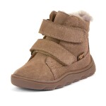 Dětské zimní barefoot boty ZERU TEX FURRY Beige Froddo G2110151-8 - 32