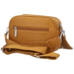 Stylová dámská koženková crossbody kabelka Danika, žlutá