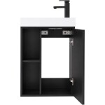 CERANO - Umyvadlová skříňka pro WC Sofia - černá matná - 49,5x62x25 CER-670741