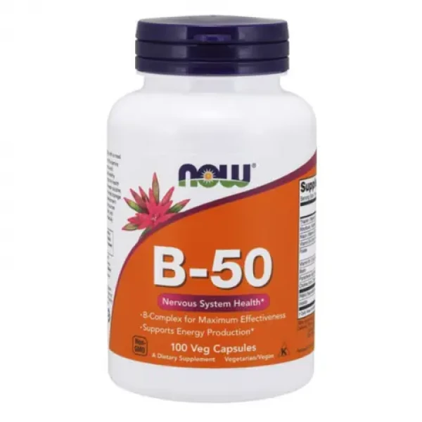 Vitamín B-50 - NOW Foods (100 kaps.) (35500-1-100caps)