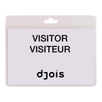 Djois jmenovka, 103 x 82,5 mm, transparentní, 30 ks