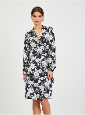 Orsay Bílo-černé dámské květované šaty dámské