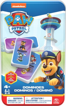 Tlapková patrola domino v plechové krabičce - Spin Master games