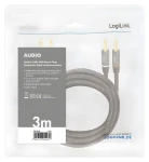 LogiLink audio kabel banánek černá / Audio kabel / Banánek - Banánek / 3 m (CA1210)