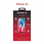 SWISSTEN FULL FLUE COLOR FRAME CASE FRIENDLY ochranné sklo pro Apple iPhone 16 černá (54501864)