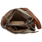 Stylová dámská koženková kabelka na rameno Smilla, tmavě stříbrná