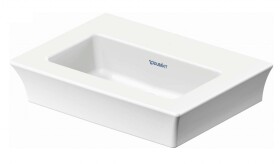 DURAVIT - White Tulip Umývátko 45x33 cm, bez otvoru pro baterii, s WonderGliss, bílá 07374500701