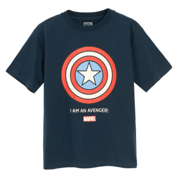 Tričko s krátkým rukávem Marvel -tmavě modré - 152 NAVY BLUE