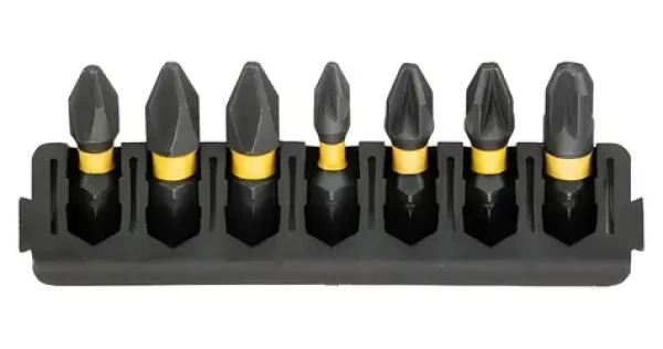 DeWalt / 7dílná sada bitů / PH1, PH2, PZ1, PZ2, PZ3 / 25 mm / ToughCase (DT70809)