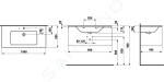 Laufen - Pro S Skříňka s umyvadlem, 1000x500 mm, 1 zásuvka, světlý dub H8609664791041