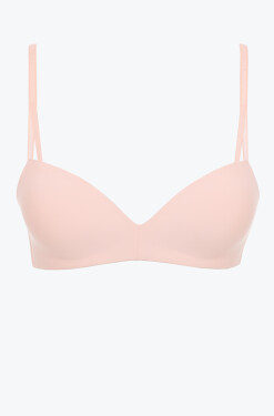 Dámská podprsenka Wireless Push-Up Bra Seductive Comfort 000QF6017E A4E broskvová - Calvin Klein 80B