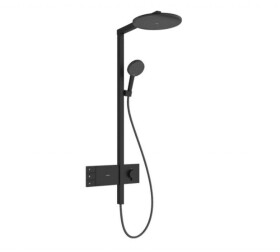 HANSGROHE - Raindance Alive S Sprchový set s termostatem, průměr 30 cm, 3 proudy, matná černá 24595670
