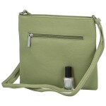 Stylová dámská koženková crossbody kabelka Walida, zelená
