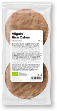 Vilgain Rýžové chlebíčky BIO – mléčná čokoláda 100 g