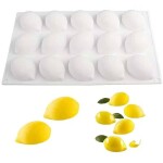 Dortisimo Silikonová forma na pečení/na mražené dezerty Citrony (na 15 ks) 29 x 17 cm