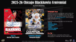 Hokejové karty NHL 2025-26 Upper Deck Chicago Blackhawks NHL Centennial Hobby Box