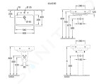 VILLEROY & BOCH - O.novo Umyvadlo 600x460 mm, s přepadem, otvor pro baterii, CeramicPlus, alpská bílá 4A4160R1