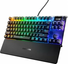 SteelSeries Apex 7 TKL černá / Herní klávesnice / Mechanická / QX2 Red / RGB podsvícení / US layout (64646)