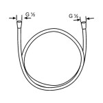 KLUDI - Sprchové hadice Sprchová hadice Suparaflex 160 cm, bílá/chrom 6107291-00