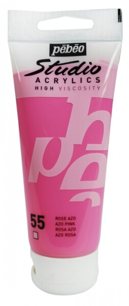 Akrylová barva Pébéo Studio Acrylic 100 ml - 055 růžová Azo